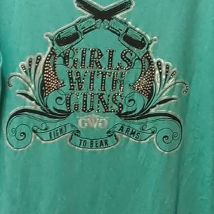 - ***RIGHT TO BEAR ARMS*** Embellished Girls With Guns Plus Size …